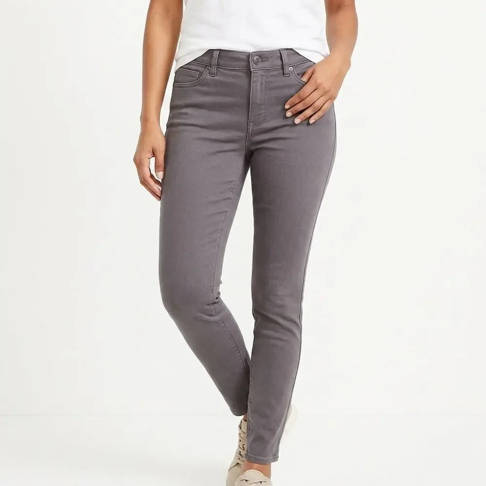 Loft Legging Gray Stretch Pants Women Size 0P